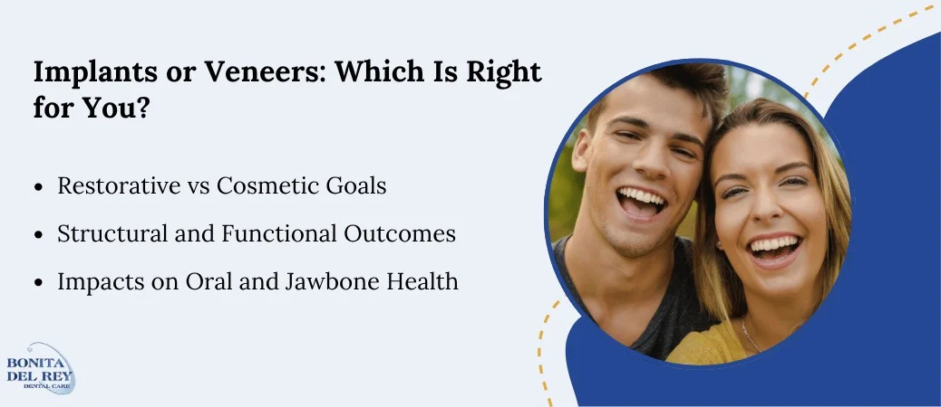 Key Differences Between Implants and Veneers