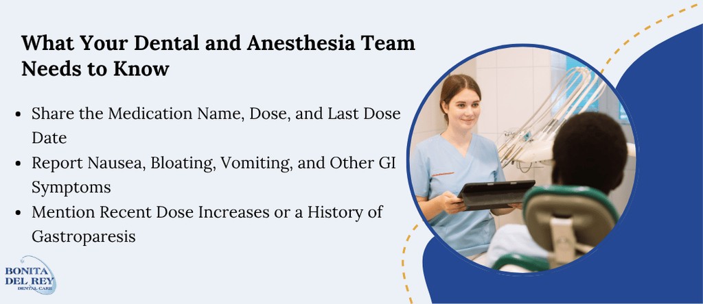 What to Tell Your Dental and Anesthesia Team