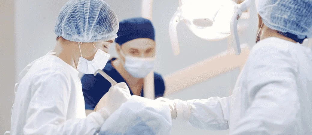 Surgical team preparing a patient for a procedure