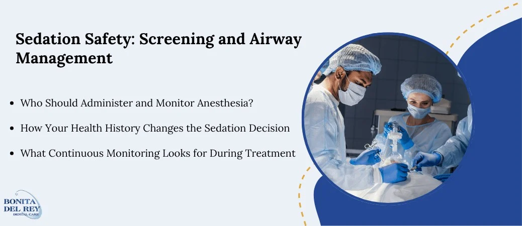 Safety, Screening, and Airway Management