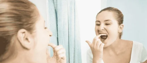 food getting under full-arch implants